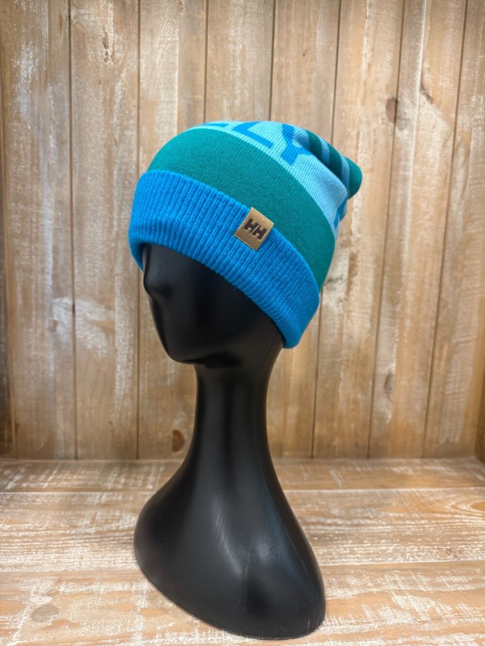 Helly Hansen Ridgeline Beanie Unisex Retro Pom Pom Outdoor Cap Blue Green